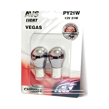 Лампа 12V PY21W цокольная оранжевая к-т 2 шт