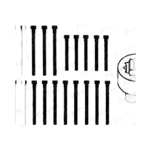 Комплект болтов ГБЦ MB 2.0D-2.3D OM601 83> (18)