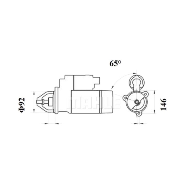 Стартер 24V 6.7KW 11 зубьев SC4