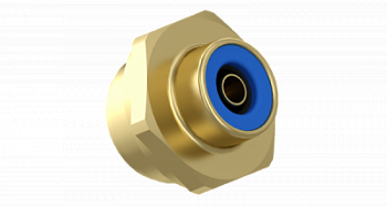 Соединитель (бронза) прямой / M22 - 08мм