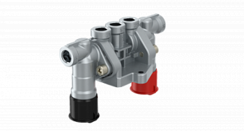 Клапан растормаживания прицепа С обратным клапаном Novtrak,Tonar,Bezema,KAMAZ,MAZ,Bogdan с фитингами