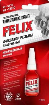 Клей фиксатор резьбы Felix красн не разбор 10 мл