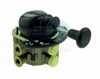 Кран подъема/опускания ручной 10 бар Iveco/MAN/DAF/RVI/MB/MAN/Volvo/BPW/Schmitz (Knorr версия)