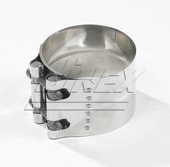 Хомут D127-132мм глушителя (ступенчатый) VO