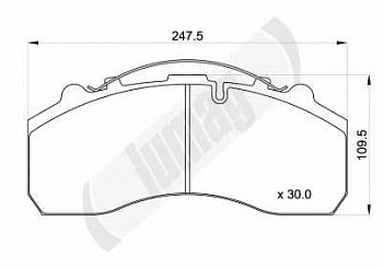 колодки дисковые !с пластинами+р/к\Omn MB Actros 18..Setra.SMB.SAF