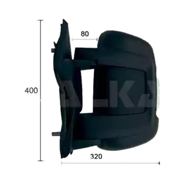 Зеркало правое механическое PSA Boxer, Ducato (250) 06