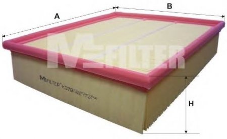 Фильтр воздушный (легковой)   SPRINTER H=70,3mm