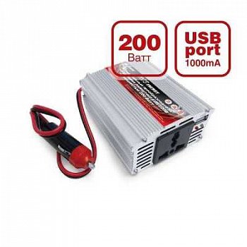 Преобразователь напряжения 12В-220В AVS IN-200W