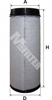 Фильтр воздушный КАМАЗ вставка     (d=164  D=180  H=471)     / Камаз-5490