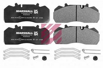 КОЛОДКИ ДИСКОВЫЕ С ПЛАСТИНАМИ,210.5X93X30