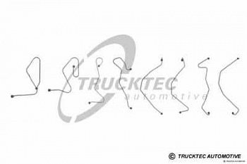 трубки ТНВД - комплект !8 шт 1x \MB дв OM 442S EU1/A/A EU1/LA