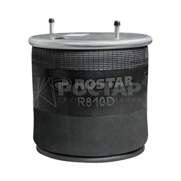 Пневмоподушка без стакана H340, 4шп. M12, 1отв. M22 (810MB) SAF ROR Volvo