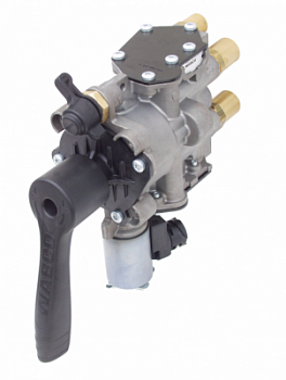 Кран подъема платформы прицепа.