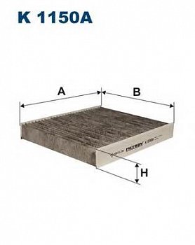 Фильтр салона  FORD Focus II  угольный