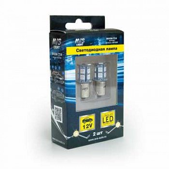 Светодиод T15 S022A /жёлтый/(BA15S) 13SMD 5050 12V 1