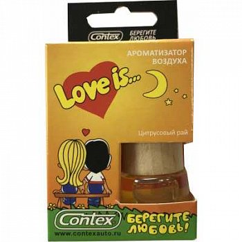 Ароматизатор возд. LOVE IS боченок "Цитрусовый рай"