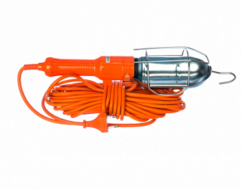 Светильник-переноска LUX ПР-60-15 оранжевый 15 метров 60W E27, металл. кожух (б/лампы)