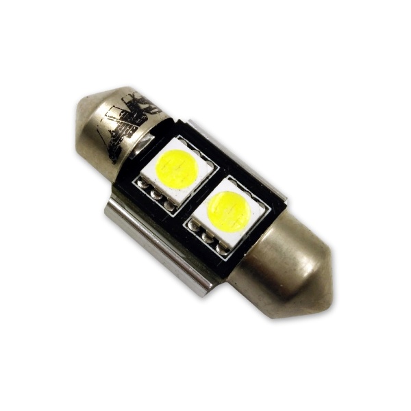 Светодиод Т11 12V 31мм блистер 2шт (белый) CANBUS