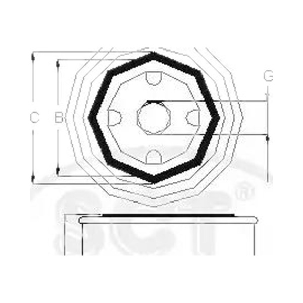 Фильтр масляный  SCANIA Trucks 93/113 3/88-12/96