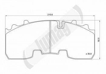 Накладки тормозные дисковые 29165