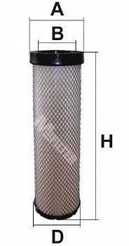 Фильтр воздушный RVI вставка     (d= 94  D=134  H=455)