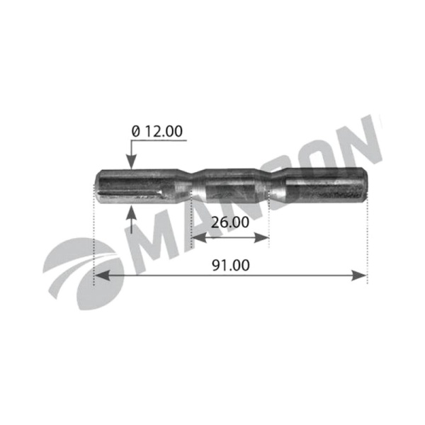 Палец пружины тормозной колодки  12x90 BPW