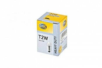 Лампа 24V T2W  панели приборов HELLA