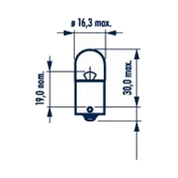 Лампа 24V R5W 5W BA15S цокольная