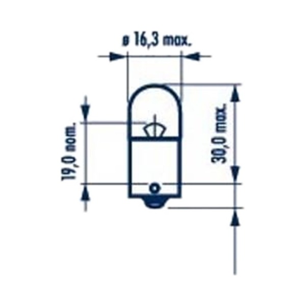 Лампа 24V R10W 10W цокольная габаритная маленькая (вибростойкая) HD