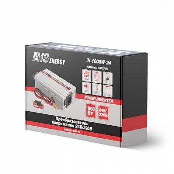преобразователь напряжения 24-220v 1000W AVS