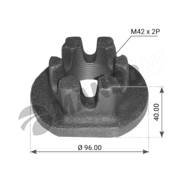 Гайка ступицы BPW M42*2/SW65