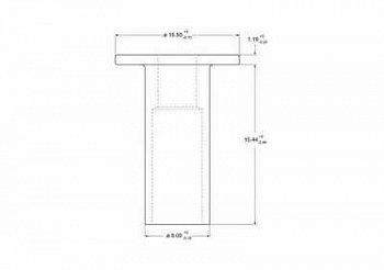 Заклепки 8x15 сталь, трубчатые (100 шт, прямая)