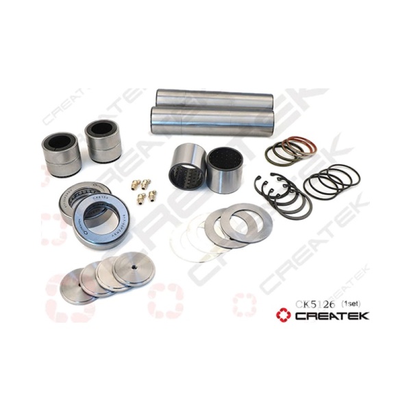 Шкворень (комплект) на ось D=51/50 L=222 SHAANX F3000 X3000