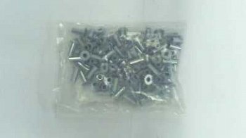 Заклепки 6x15 сталь, трубчатые (100 шт, прямая)