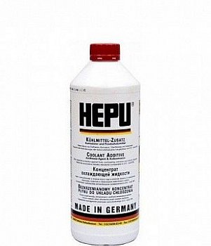 Антифриз HEPU 1.5л (концентрат) 1:1 -40°C красный G12