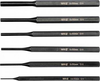 Набор пробойников (выколоток) 6 пр. длина 150мм