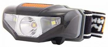 Фонарь ЯРКИЙ ЛУЧ LH-090 "JET" налобный, светодиод 3W 90лм + 2 SMD 25лм, 3 режима, на 1xAA