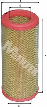 Фильтр воздушный IVE     (d= 91  D=165  H=347)