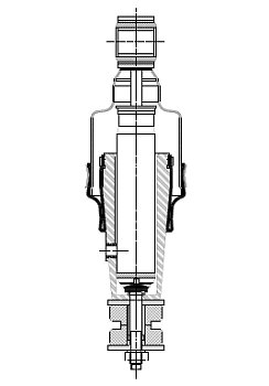 Амортизатор кабины передний DAF_65CF/75CF/85CF/95/95XF