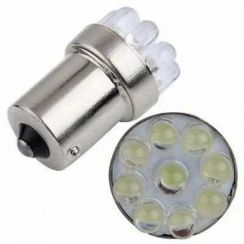 Светодиод  R10W12V 9LED белый