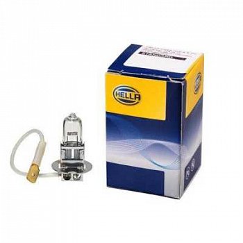 Лампа 12V галоген H3 55W HELLA желтая