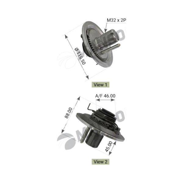 Болт M32x2.0mm севой BPW ECO Plus 2