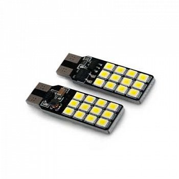 Светодиод Т10 12V T107 (W2.1x9.5D) 24SMD 2835 12-24V