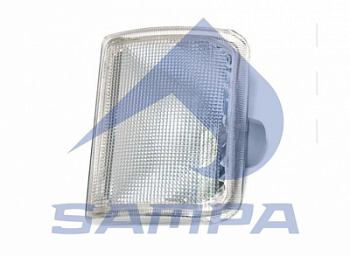 Фонарь указателя поворота [белый R/L прямоугольный по дуге]