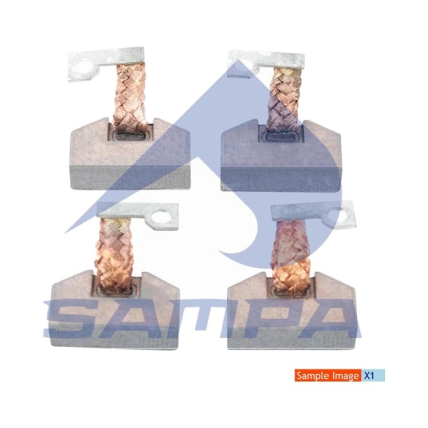 Щетки стартера к-т для стартера 24V 5,4KW; 6,6 KW комплект 4 шт Case, Daf, Iveco, Man, MB, Scania, Volvo