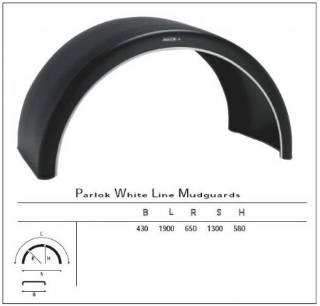 Крыло 430x1900х635 (для одинарных колес) PARLOK