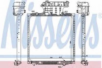 Радиатор MAN  938x920x42