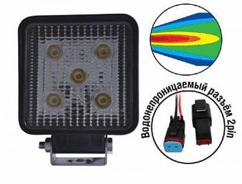 Светодиодная фара "OFF-Road" AVS SL-1210A (15W) серия "Basic"