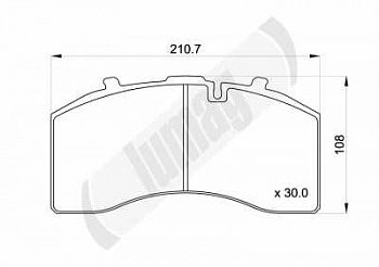 Колодки тормозные дисковые (на суппорт SK7)