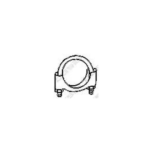 хомут глушителя\ Daewoo Matiz 0.8i, Ford Ka 1.3i, Peugeot 206 1.1i/1.4i 96